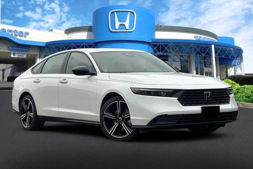 Platinum White Pearl 2026 Honda Accord Hybrid Sport