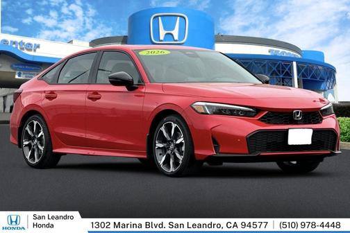 Rallye Red 2026 Honda Civic Hybrid Sport Touring
