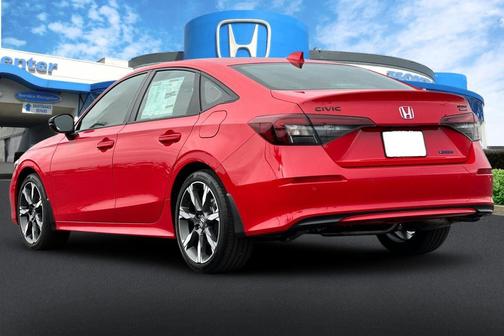 Rallye Red 2026 Honda Civic Hybrid Sport Touring