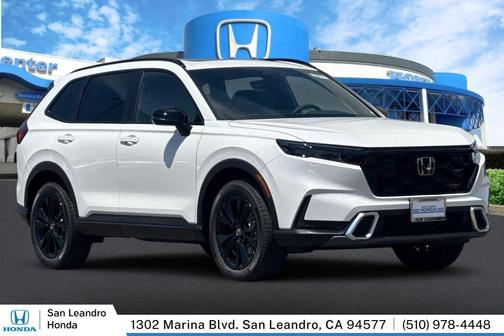 Platinum White Pearl 2026 Honda CR-V Hybrid Sport Touring AWD