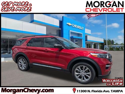 Rapid Red Metallic Tinted Clearcoat 2023 Ford Explorer XLT