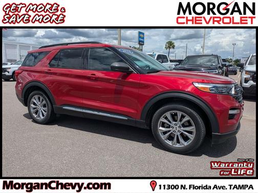 Rapid Red Metallic Tinted Clearcoat 2023 Ford Explorer XLT