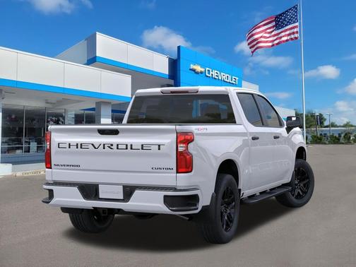 Summit White 2026 Chevrolet Silverado 1500 Custom