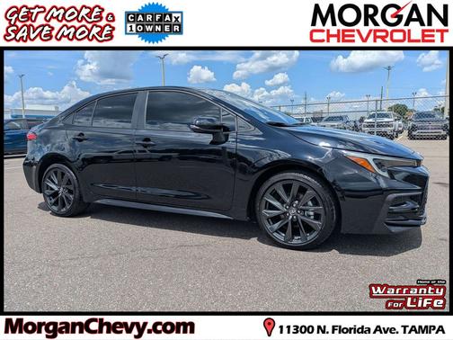 Midnight Black Metallic 2025 Toyota Corolla SE