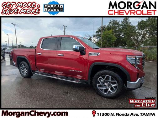 Volcanic Red Tintcoat 2025 GMC Sierra 1500 SLT