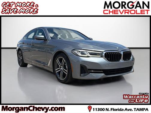 Bluestone Metallic 2021 BMW 530 530i