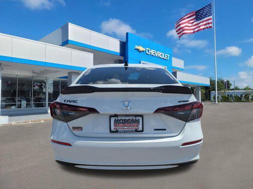 Platinum White Pearl 2026 Honda Civic Hybrid Sport Touring