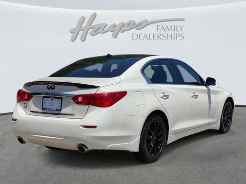 Moonlight White 2015 INFINITI Q50 Premium