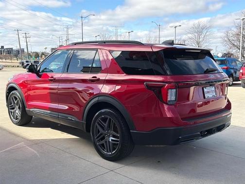 Red 2025 Ford Explorer ST-Line