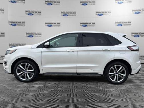 White Platinum Clearcoat Metallic 2018 Ford Edge Sport