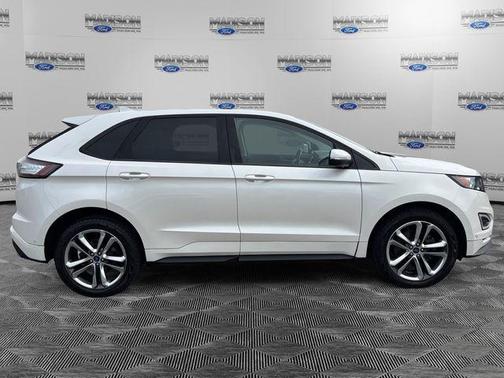 White Platinum Clearcoat Metallic 2018 Ford Edge Sport