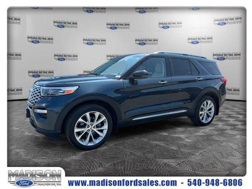 Blue Metallic 2023 Ford Explorer Platinum