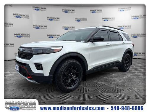 Star White Metallic Tri-Coat 2024 Ford Explorer Timberline