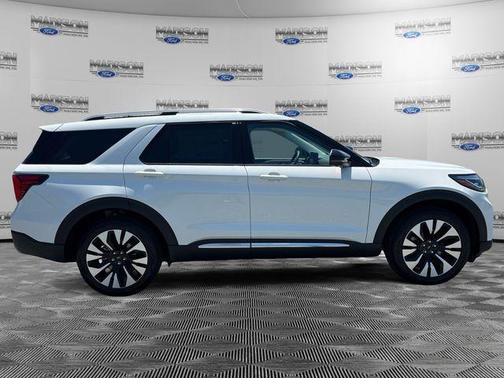 Star White Metallic Tri-Coat 2026 Ford Explorer Platinum