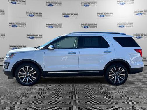 White Platinum Clearcoat Metallic 2017 Ford Explorer Platinum