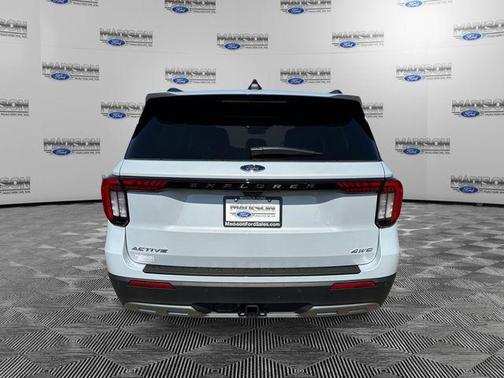 Space White Metallic 2026 Ford Explorer Active