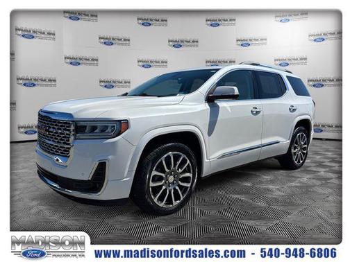 White Frost Tricoat 2020 GMC Acadia Denali