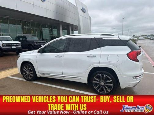Summit White 2018 GMC Terrain Denali