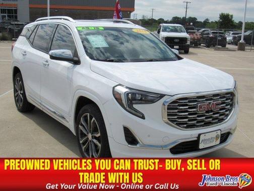 Summit White 2018 GMC Terrain Denali