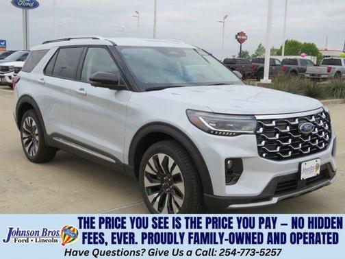 Space White Metallic 2026 Ford Explorer Platinum