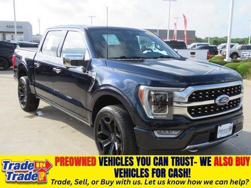 Blue 2023 Ford F-150 Platinum