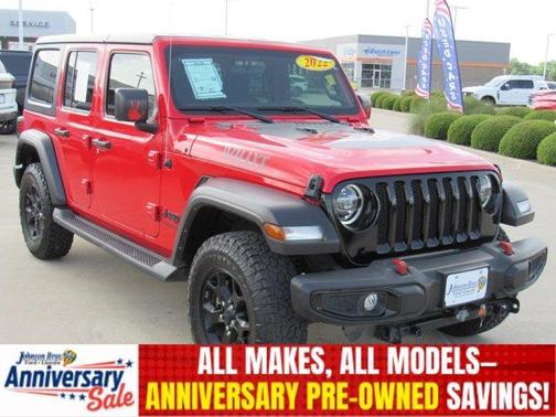 Firecracker Red Clearcoat 2022 Jeep Wrangler Unlimited Sport