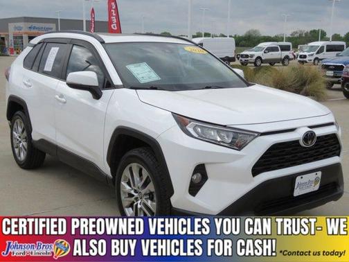 White 2020 Toyota RAV4 XLE Premium