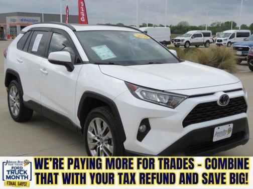 White 2020 Toyota RAV4 XLE Premium