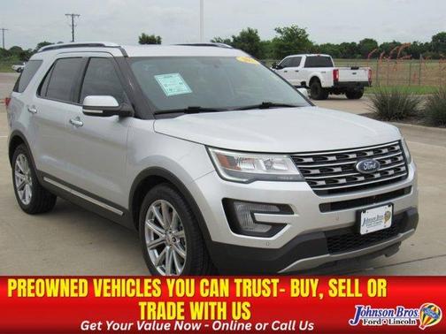 Silver 2017 Ford Explorer Limited