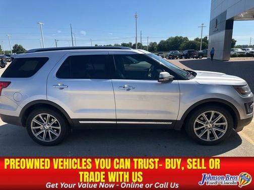 Silver 2017 Ford Explorer Limited