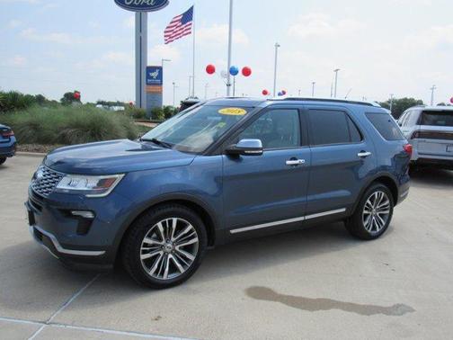Blue Metallic 2018 Ford Explorer Platinum