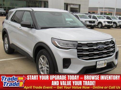 Space White Metallic 2026 Ford Explorer Active