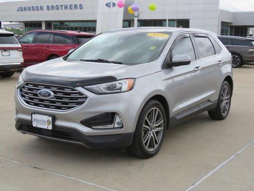 Silver 2021 Ford Edge Titanium