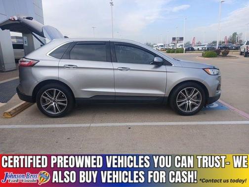 Silver 2021 Ford Edge Titanium