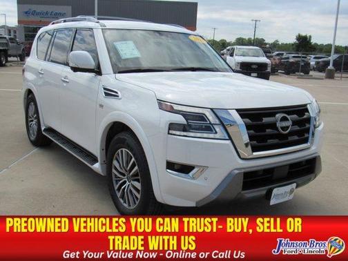 Aspen White 2021 Nissan Armada SL