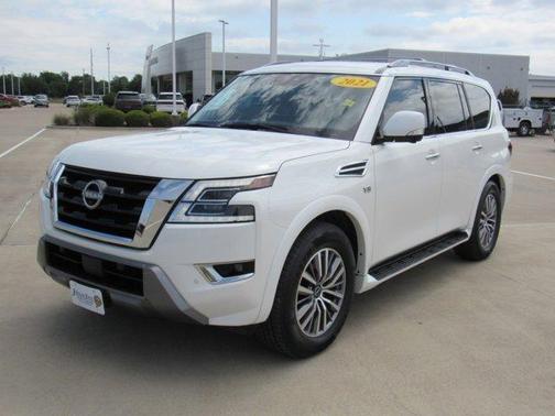 Aspen White 2021 Nissan Armada SL