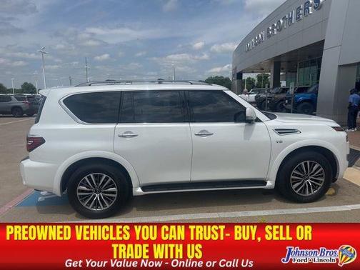 Aspen White 2021 Nissan Armada SL