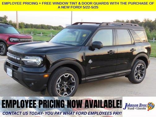 Shadow Black 2025 Ford Bronco Sport Outer Banks