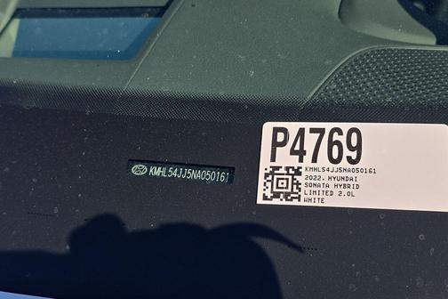 Hyper White 2022 Hyundai SONATA Hybrid Limited