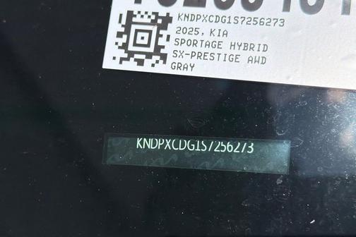 Gravity Gray 2025 Kia Sportage Hybrid SX-Prestige