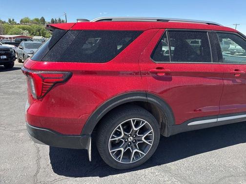 Red Metallic 2025 Ford Explorer Platinum
