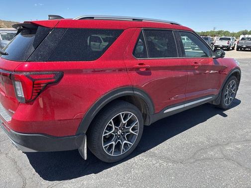 Red Metallic 2025 Ford Explorer Platinum