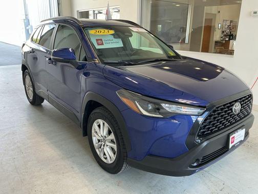 Blue Crush Metallic 2023 Toyota Corolla Cross LE