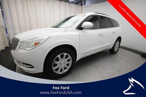Summit White 2017 Buick Enclave Leather