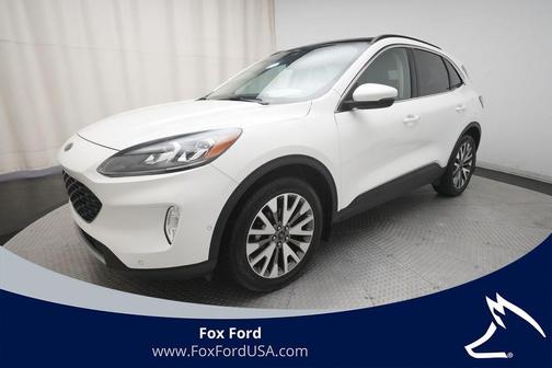 White 2020 Ford Escape Titanium Hybrid
