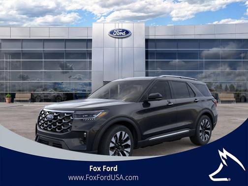 Agate Black Metallic 2026 Ford Explorer Platinum 4WD