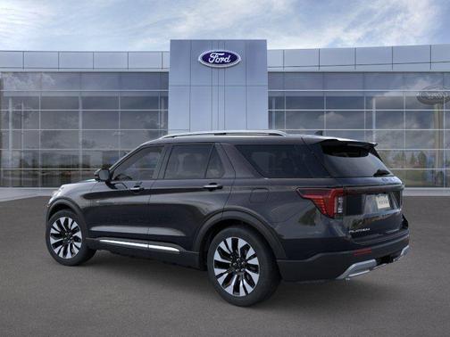 Agate Black Metallic 2026 Ford Explorer Platinum