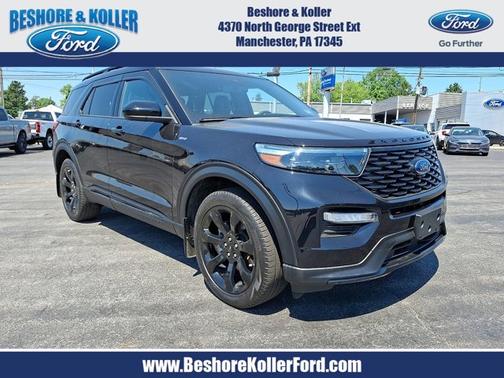 AGATE BLACK METALLIC 2022 Ford Explorer ST-LINE