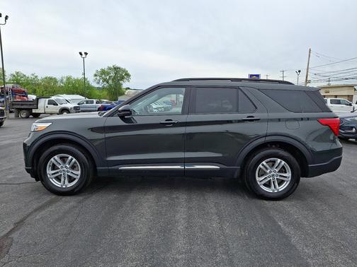FORGED GREEN METALLIC 2023 Ford Explorer XLT