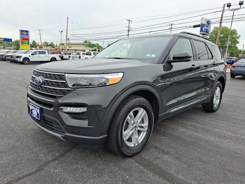 FORGED GREEN METALLIC 2023 Ford Explorer XLT